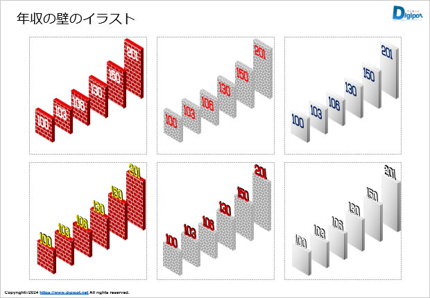 年収の壁のイラスト画像2