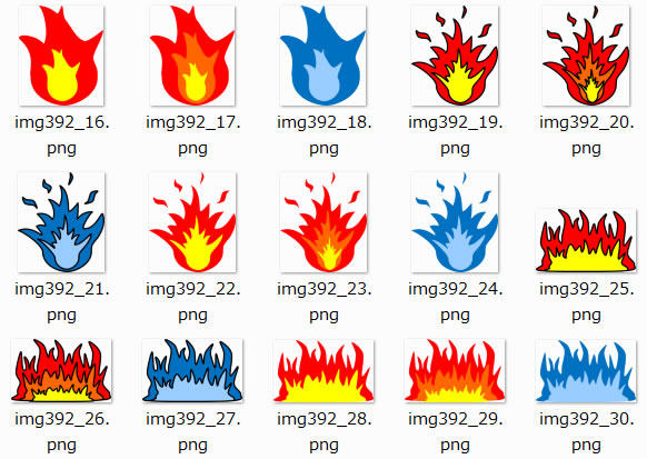 炎のイラスト Png形式画像 フリー素材 無料素材のdigipot