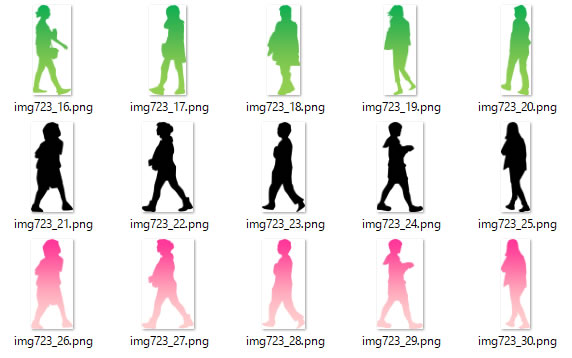 歩いている女性のシルエット 画像 フリー素材 無料素材のdigipot