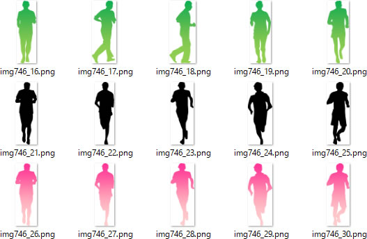 走る人 ランニングする人物のシルエット 画像 フリー素材 無料素材のdigipot