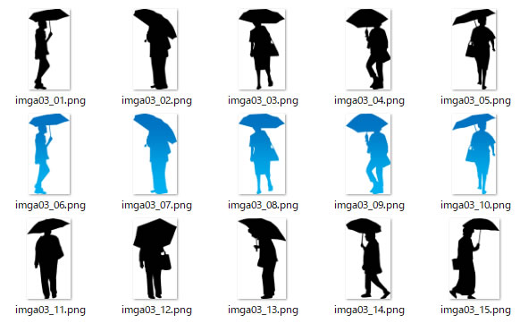傘をさす人 持つ人のシルエット 画像 ページ 7 フリー素材 無料素材のdigipot
