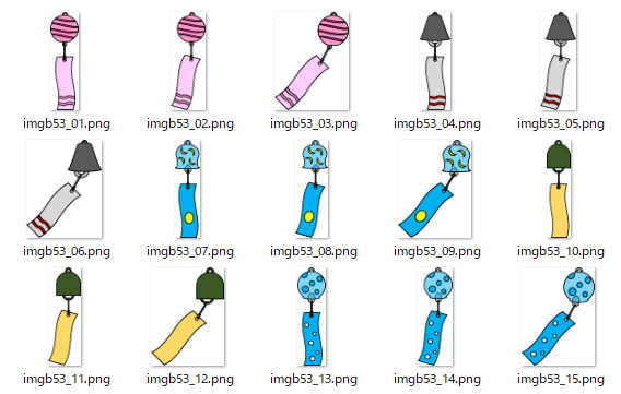 風鈴のイラスト 画像 フリー素材 無料素材のdigipot