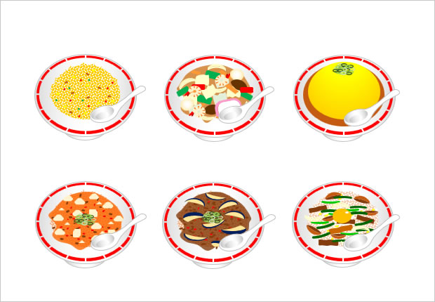 中華料理店の丼ぶり料理のイラスト Png形式画像 フリー素材 無料素材のdigipot