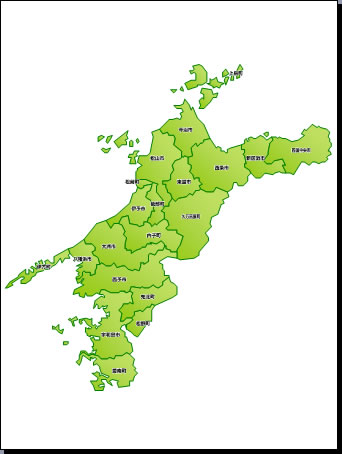 愛媛県地図 A3サイズ パワーポイント フリー素材 無料素材のdigipot