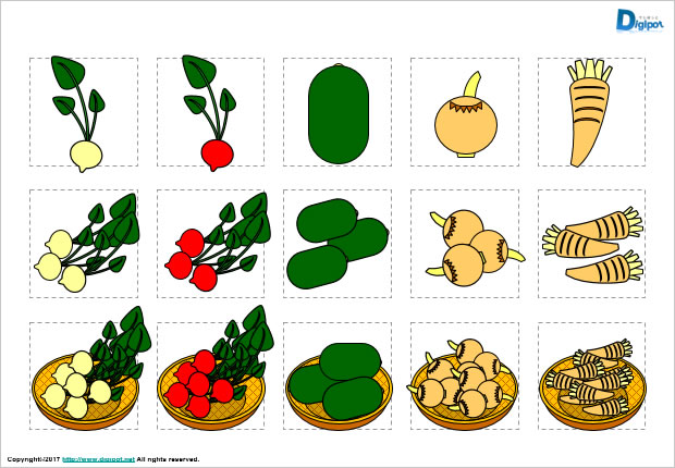 カブ アカカブ トウガン クワイ ワサビのイラスト パワーポイント フリー素材 無料素材のdigipot