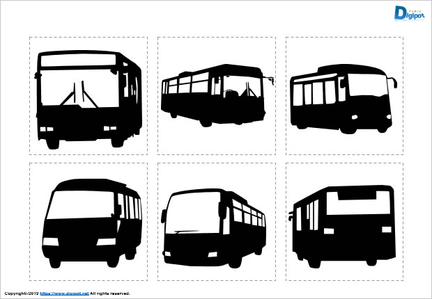 バスのシルエット Png形式画像 フリー素材 無料素材のdigipot